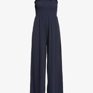 LOFT Midnight Blue Wide-Leg Jumpsuit